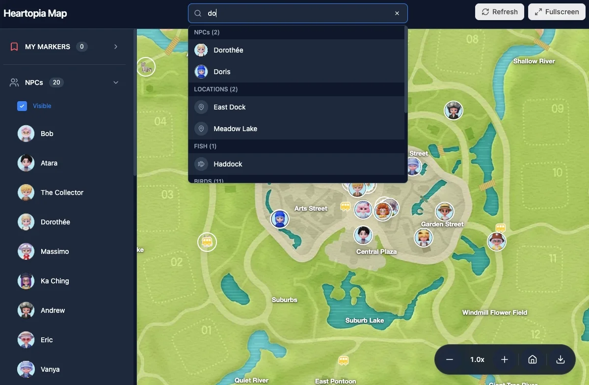 Heartopia Interactive Map